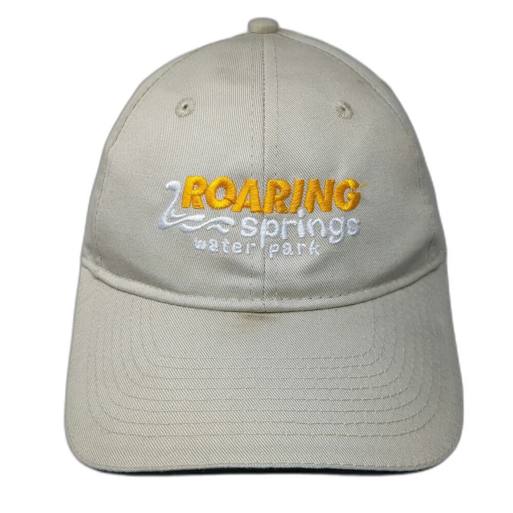 Port & Company Baseball Cap Beige One Size Roaring Springs Water Park Logo Hat